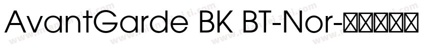 AvantGarde BK BT-Nor字体转换